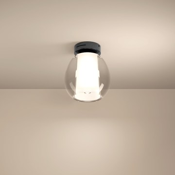 Eglo - LED Stmívatelné stropní svítidlo LED/5,5W/230V + LED/1,6W 2200-6500K pr. 25 cm černý chrom + dálkové ovládání