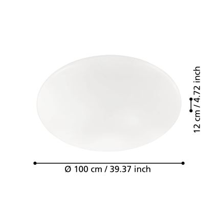 Eglo - LED Stmívatelné stropní svítidlo LED/80W/230V + dálkové ovládání