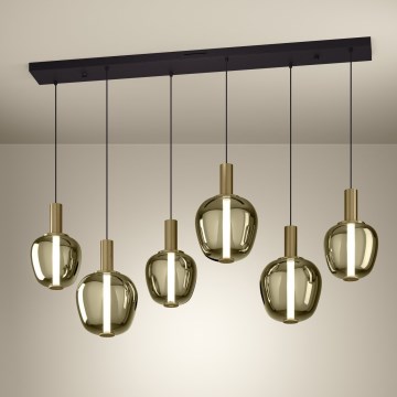 Eglo - LED Stmívatelný lustr 3xLED/5W/230V + 3xLED/6,5W + 6xLED/1,6W zlatá