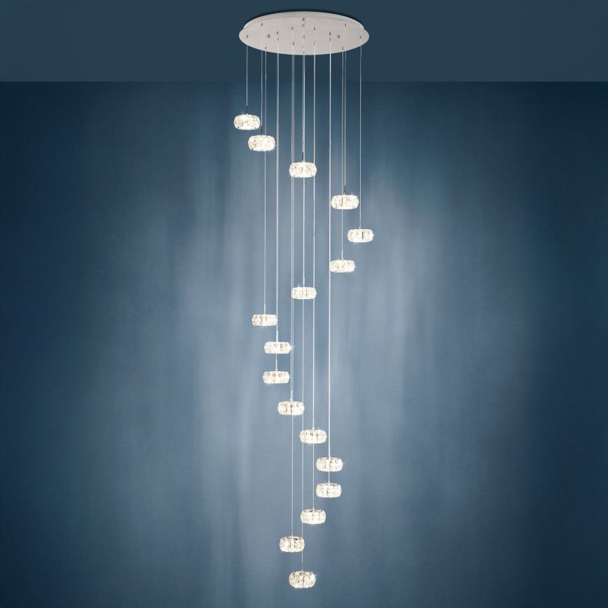 Eglo - LED Stmívatelný lustr na lanku 17xLED/4,5W/230V