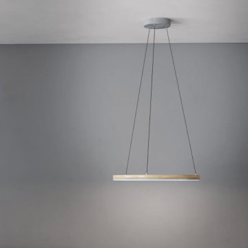 Eglo - LED Stmívatelný lustr na lanku LED/36W/230V 3000K šedá/hnědá