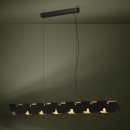 Eglo - LED Stmívatelný lustr na lanku LED/44W/230V 3000K černá/zlatá