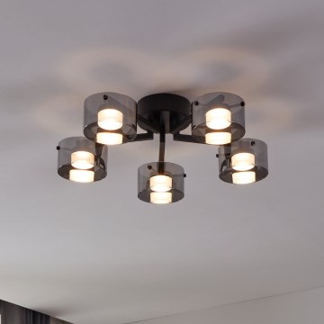 Eglo - LED Stmívatelný přisazený lustr 5xLED/5,4W/230V