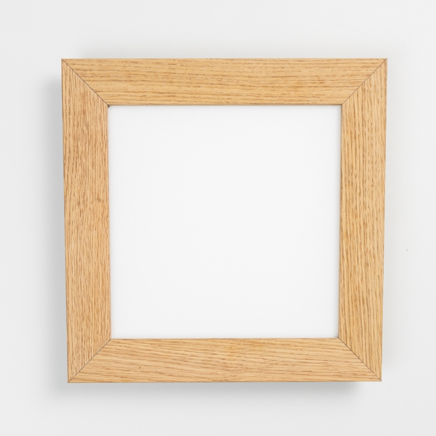 Eglo - LED Stmívatelný přisazený panel SALOBRENA 2 WOOD LED/16W/230V 4000K 34x34 cm hnědá