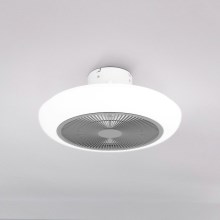 Eglo - LED Stmívatelný stropní ventilátor LED/25,5W/230V bílá + dálkové ovládání