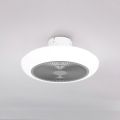 Eglo - LED Stmívatelný stropní ventilátor LED/25,5W/230V bílá/šedá + dálkové ovládání