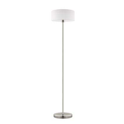 Eglo - LED  Stojací lampa TUNJA 1xE27/60W/230V matný chrom/bílá