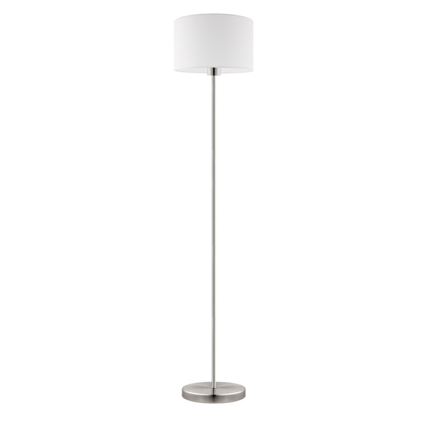 Eglo - LED  Stojací lampa TUNJA 1xE27/60W/230V matný chrom/bílá