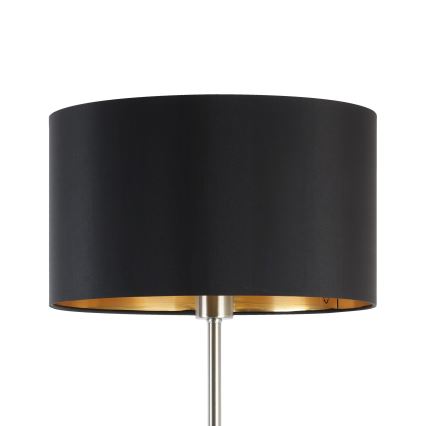 Eglo - LED  Stojací lampa TUNJA 1xE27/60W/230V matný chrom/černá