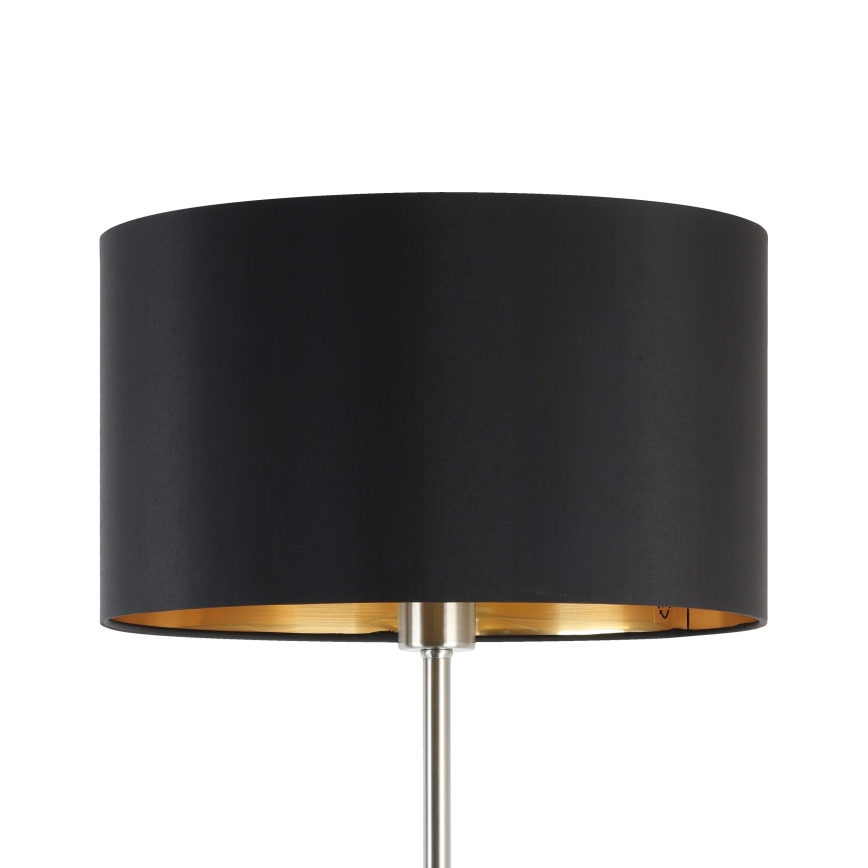 Eglo - LED  Stojací lampa TUNJA 1xE27/60W/230V matný chrom/černá