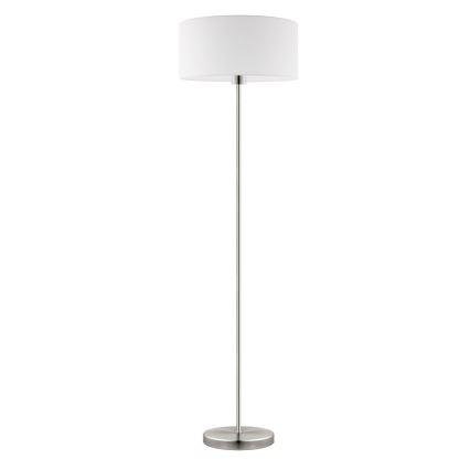 Eglo - LED  Stojací lampa TUNJA 1xE27/60W/230V pr. 38 cm matný chrom/bílá