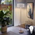 Eglo - LED  Stojací lampa TUNJA 1xE27/60W/230V pr. 38 cm matný chrom/bílá