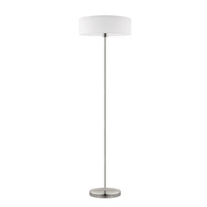 Eglo - LED  Stojací lampa TUNJA 1xE27/60W/230V pr. 38 cm matný chrom/bílá