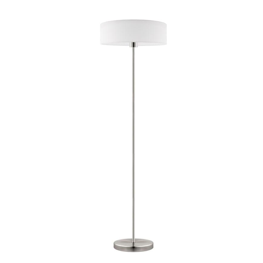 Eglo - LED  Stojací lampa TUNJA 1xE27/60W/230V pr. 38 cm matný chrom/bílá