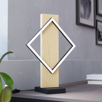 Eglo - LED Stolní lampa LED/13W/230V černá/béžová