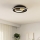 Eglo - LED Stropní svítidlo 1xLED/14W/230V + 1xLED/8,5W pr. 38 cm černá/zlatá