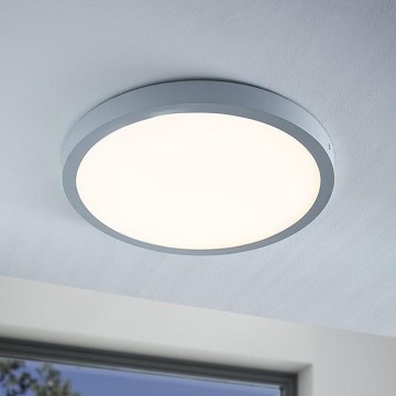Eglo - LED Stropní svítidlo 1xLED/25W/230V stříbrná kulatý 2500 lm pr. 40 cm