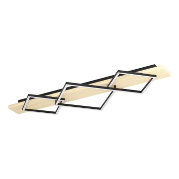 Eglo - LED Stropní svítidlo 2xLED/13W/230V + LED/16W černá/béžová