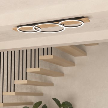 Eglo - LED Stropní svítidlo 3xLED/12W/230V 3000K béžová/černá
