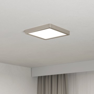 Eglo - LED Stropní svítidlo LED/10,5W/230V 2700/4000/6500K 22x22 cm matný chrom