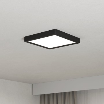 Eglo - LED Stropní svítidlo LED/10,5W/230V 2700/4000/6500K 22x22cm černá