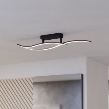 Eglo - LED Stropní svítidlo LED/12W/230V 4000K černá