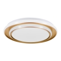 Eglo - LED Stropní svítidlo LED/24W/230V 2700/4000/6500K pr. 40 cm zlatá