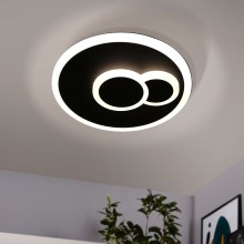 Eglo - LED Stropní svítidlo LED/7,8W/230V pr. 20 cm černá