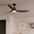 Eglo - LED Stropní ventilátor LED/19W/230V pr. 132 cm hnědá + dálkové ovládání