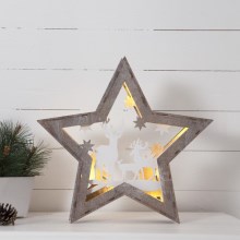 Eglo - LED Vánoční dekorace 10xLED/0,03W/2xAA