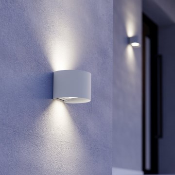 Eglo - LED Venkovní nástěnné svítidlo 2xLED/2,8W/230V IP54 bílá