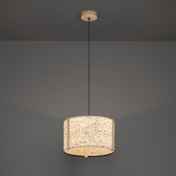Eglo - Lustr na lanku 1xE27/25W/230V béžová