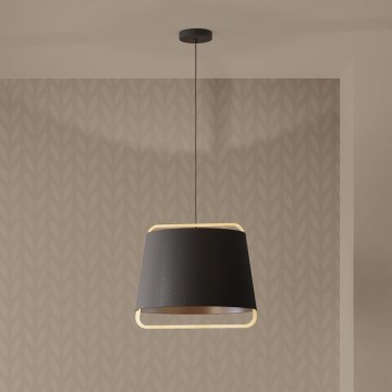 Eglo - Lustr na lanku 1xE27/40W/230V černá