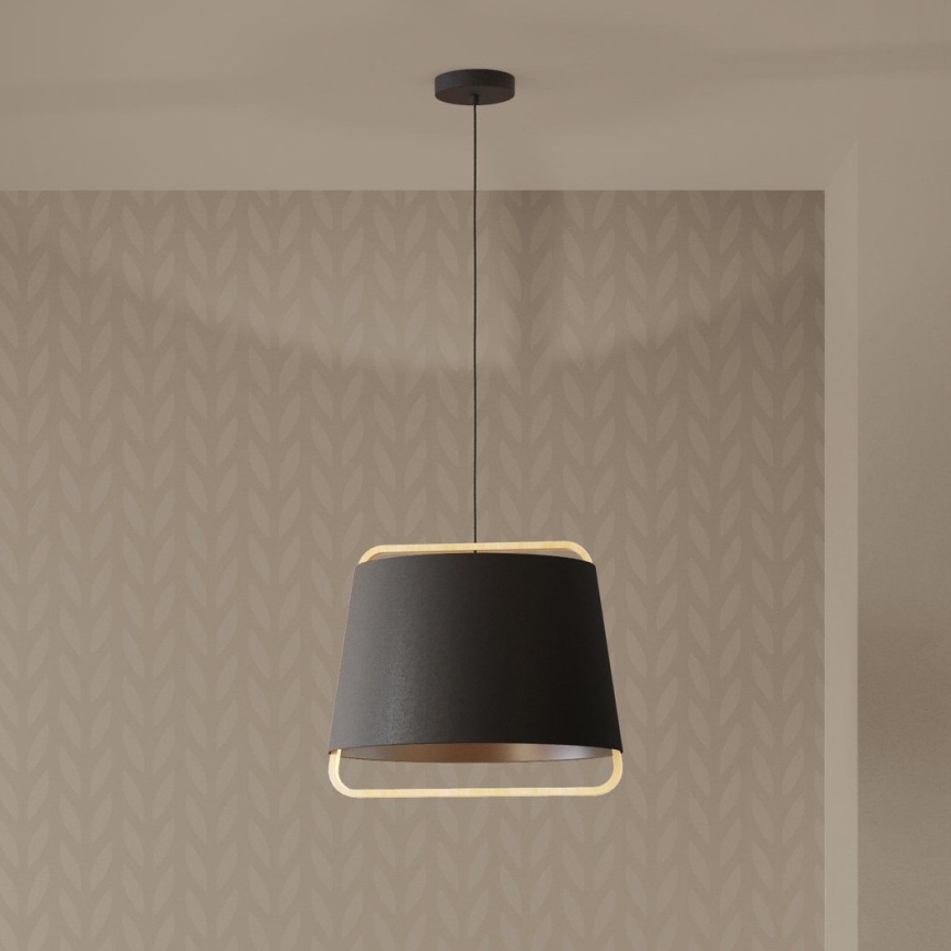 Eglo - Lustr na lanku 1xE27/40W/230V černá