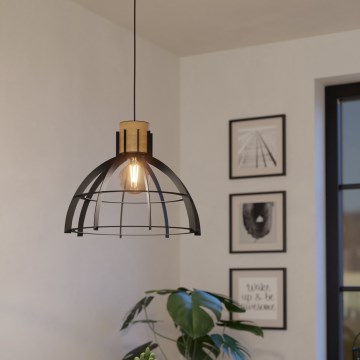 Eglo - Lustr na lanku 1xE27/40W/230V černá