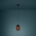 Eglo - Lustr na lanku 1xE27/40W/230V hnědá