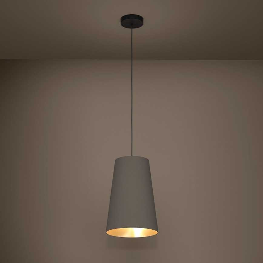 Eglo - Lustr na lanku 1xE27/40W/230V hnědá