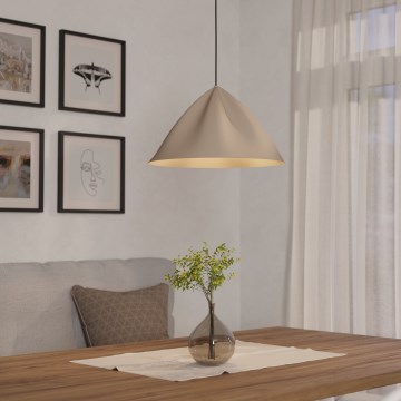 Eglo - Lustr na lanku 1xE27/40W/230V krémová