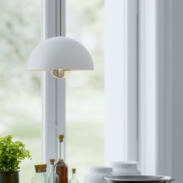 Eglo - Lustr na lanku 1xE27/40W/230V pr. 30 cm bílá