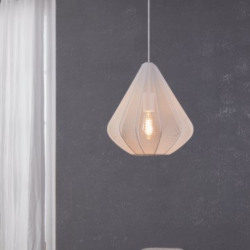 Eglo - Lustr na lanku 1xE27/40W/230V pr. 33,5 cm bílá