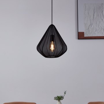 Eglo - Lustr na lanku 1xE27/40W/230V pr. 33,5 cm černá