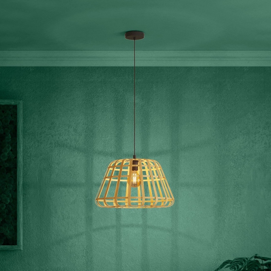 Eglo - Lustr na lanku 1xE27/40W/230V pr. 50 cm bambus