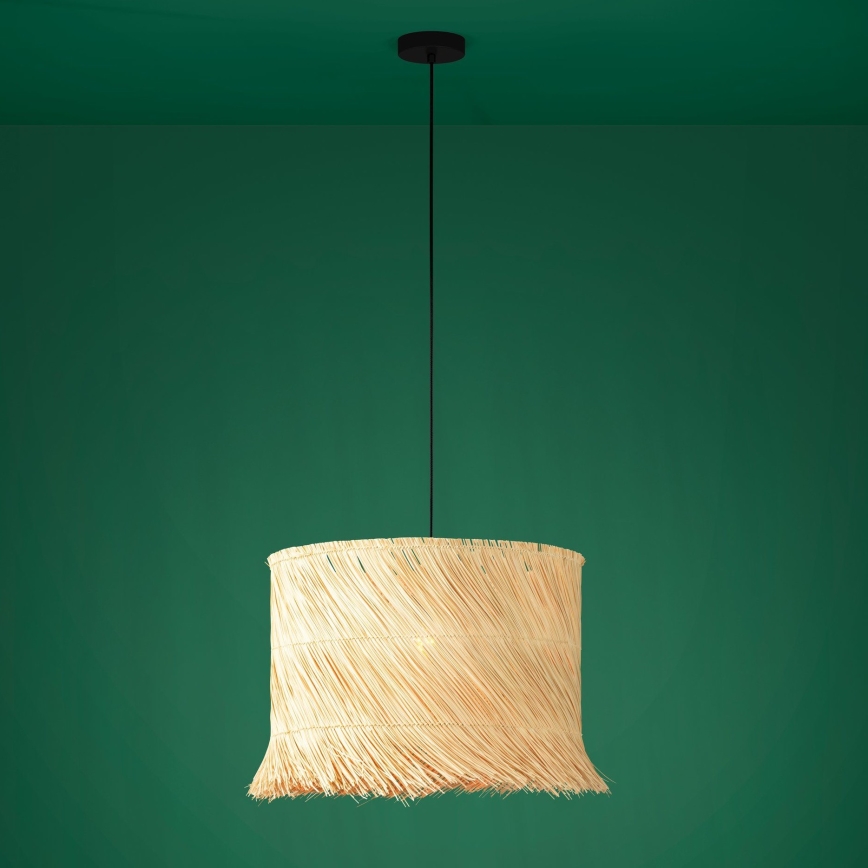 Eglo - Lustr na lanku 1xE27/40W/230V ratan