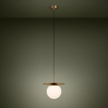 Eglo - Lustr na lanku 1xE27/40W/230V zlatá