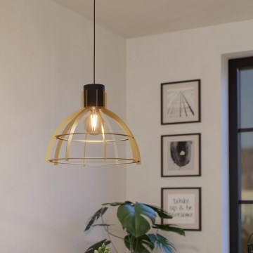 Eglo - Lustr na lanku 1xE27/40W/230V zlatá