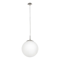 EGLO - Lustr na lanku 1xE27/60W/230V pr. 25 cm bílá