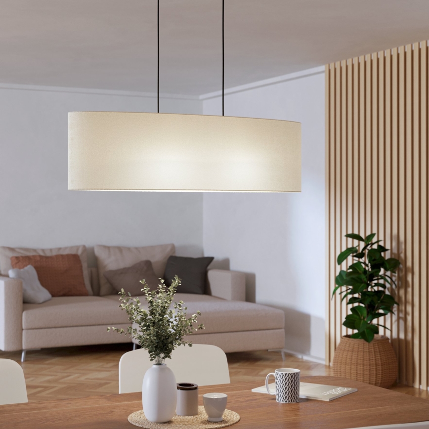 Eglo - Lustr na lanku 2xE27/60W/230V bílá