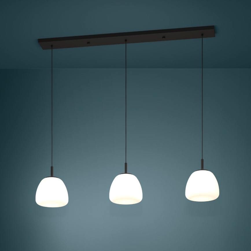 Eglo - Lustr na lanku 3xE27/40W/230V černá