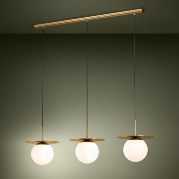 Eglo - Lustr na lanku 3xE27/40W/230V zlatá