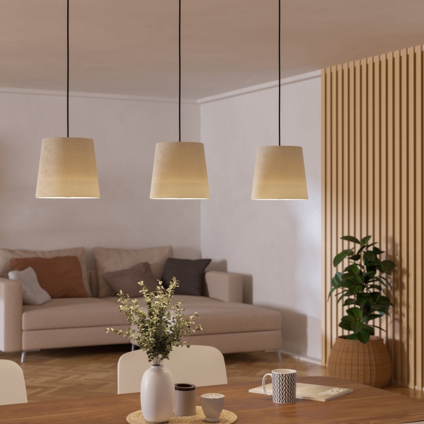 Eglo - Lustr na lanku 3xE27/60W/230V bílá